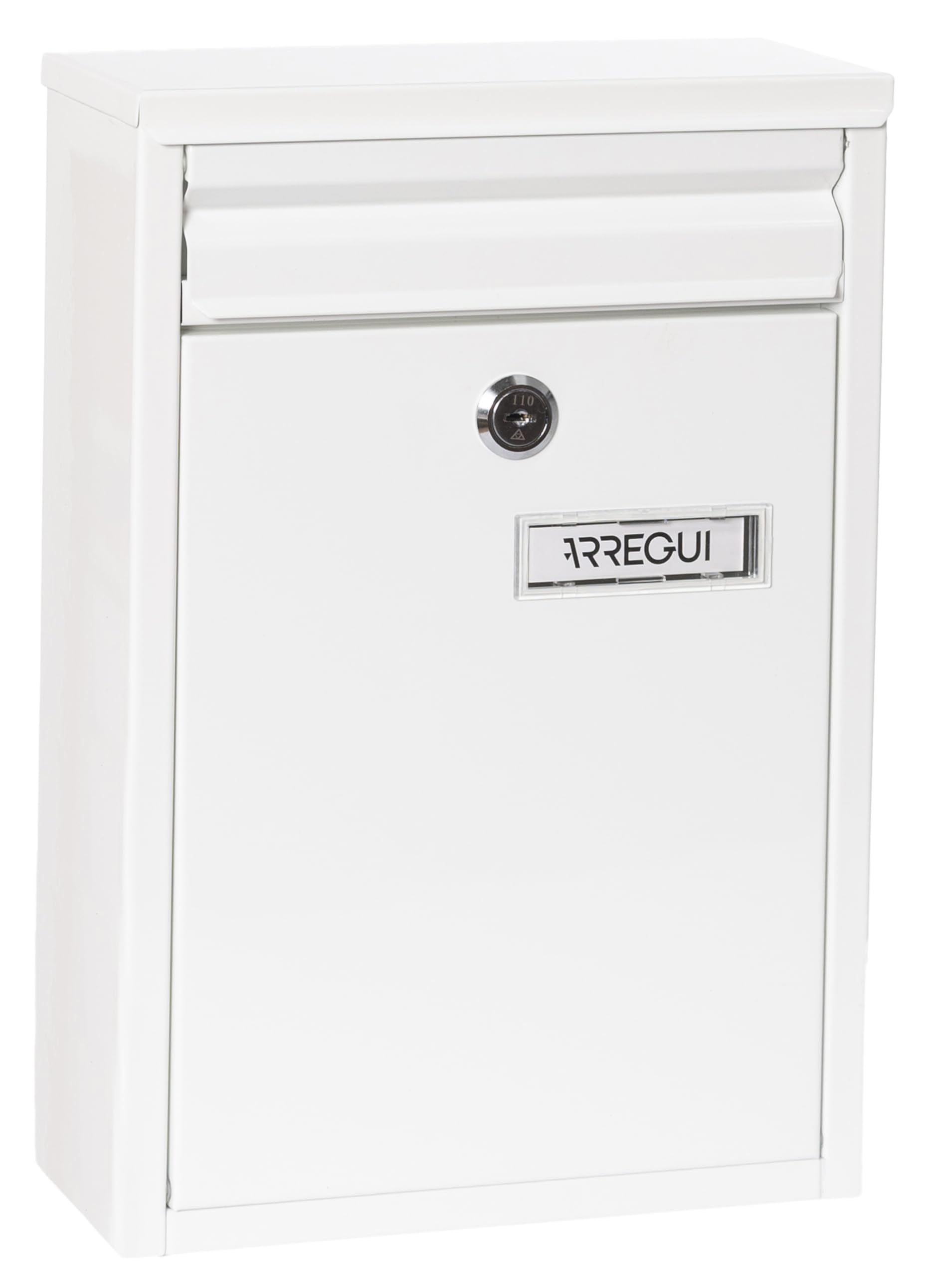 Arregui 1832D87 Postbox Outdoor or Indoor Hallway White