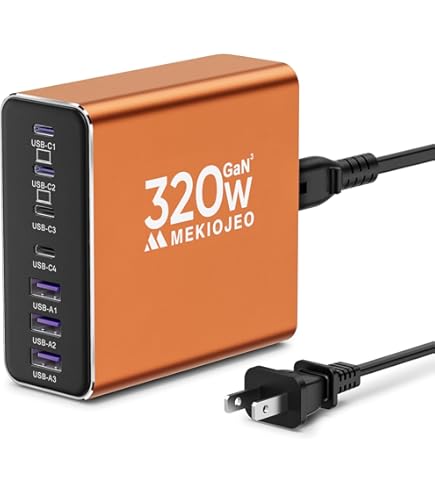 180W GaN USB C Charging Station - 7 Port Wall Charger With PD 65W For Laptops & Phones