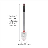 OXO Good Grips Extendable Tub Tile Brush 66-107cm Scrub Brush Pivot Head view 2