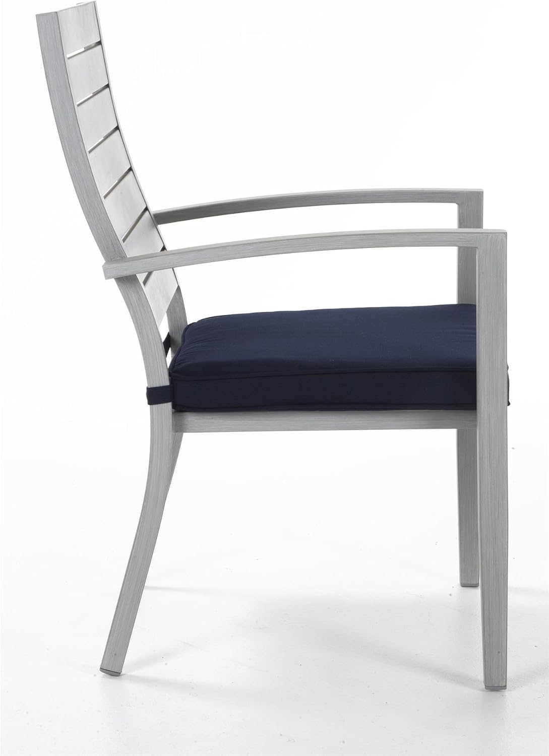 cosco outdoor living paloma steel patio dining chairs light gray sling on Cosco 88586bgbe Blue Veil Patio Dining Chairs 6 Pack Navy Garden Outdoor Amazon Com