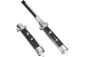 SWITCHBLADE COMB Rhode Island Novelty 9" Stainless Steel Switch-Blade Folding Pocket Comb (1-Unit)