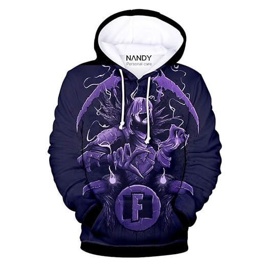 NANDY Personal Care Jungen Streetwear Pullover mit 3D Cartoon gedruckt Pulli