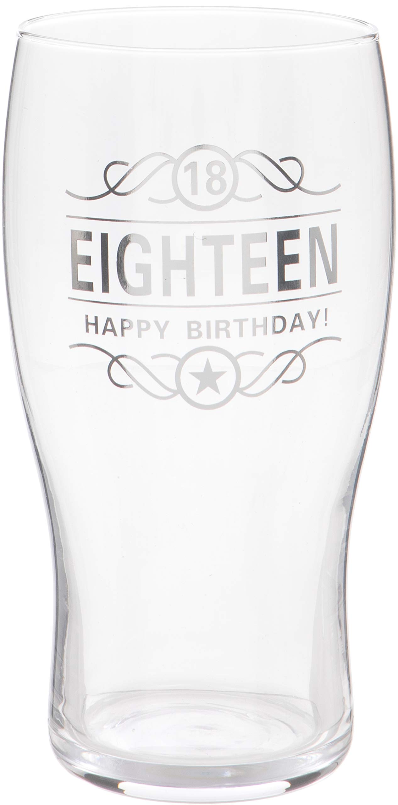 Maturi 18th Birthday Beer Pint Glass - 570ml / 1 Pint