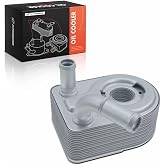 A-Premium Engine Oil Cooler Compatible with Ford | for Fiesta 2011-2013 L4 1.6L Naturally Aspirated