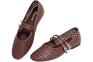 hingswink Mary Jane Shoes Women Ballet Flats Mary Janes Flats Shoes for Women Dressy Comfortable