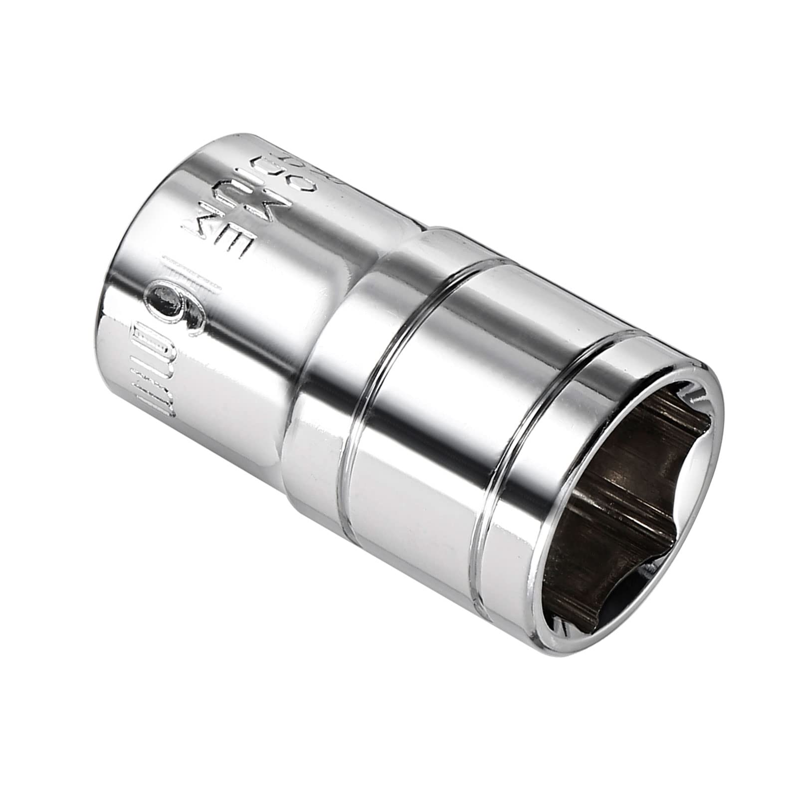 Kozelo 6 Point Shallow Socket - [1/2 Inch x 16mm] Square Drive for Car Mechanical Equipment Repair Use, CR-V Steel Metric Sizes