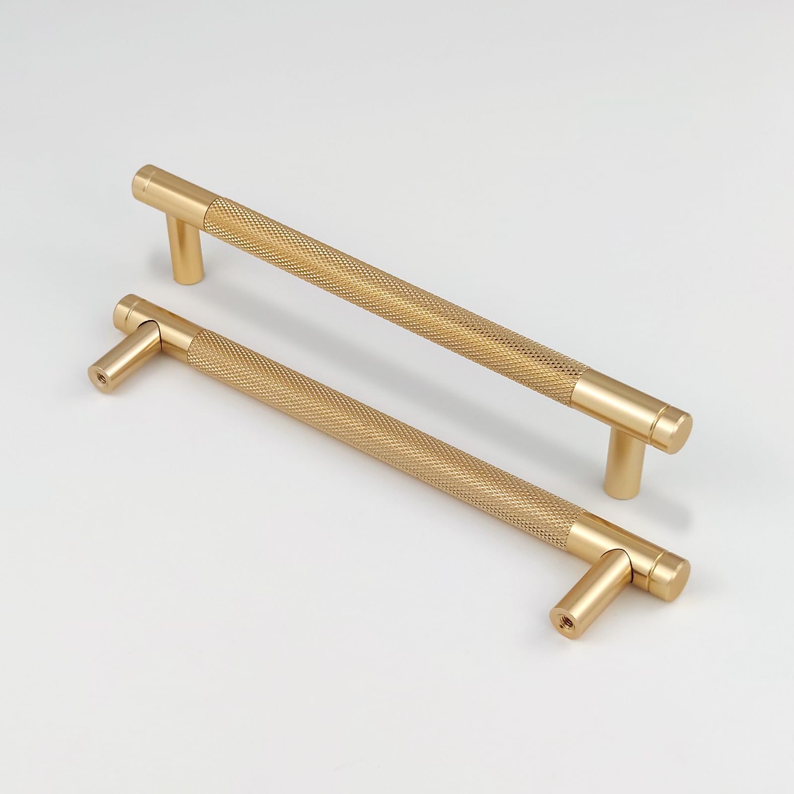 Pexintek 2 Pack Gold Modern Cabinet Handles 160mm Hole Centers Kitchen Bathroom bedrooms Study Furniture Door Vintage Pulls with Screws for Cupboards Drawer Wardrobe Dresser (Gold)