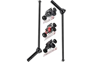 ARRCat Upgrades Part Drive Shaft for Arrma 1/8 Kraton 6S BLX Outcast 6S BLX Notorious 6S BLX,2pcs Front Drive Shaft Axles Upgrades Part,Harden Metal #45 Driveshaft Hop-up,(Upgrades Version),Black