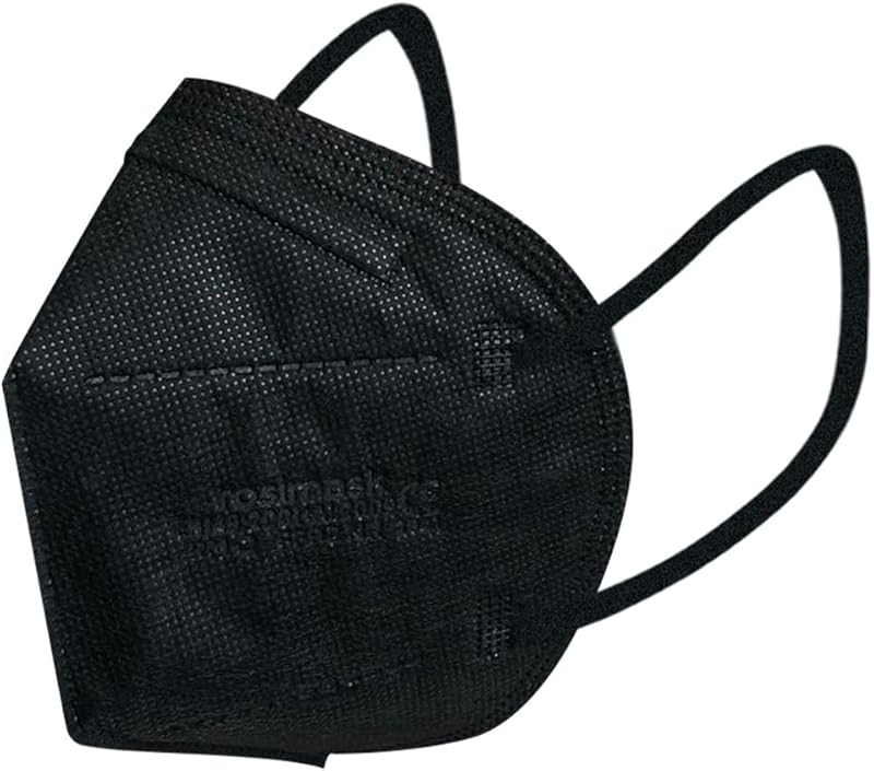 Mascarillas FFP2 Certificada/Homologada CE, Pack 100/50 Unidades, Talla para Adulto, 5 Capas, Eficacia Filtración > 94% (Negro) — foto 1 de 7