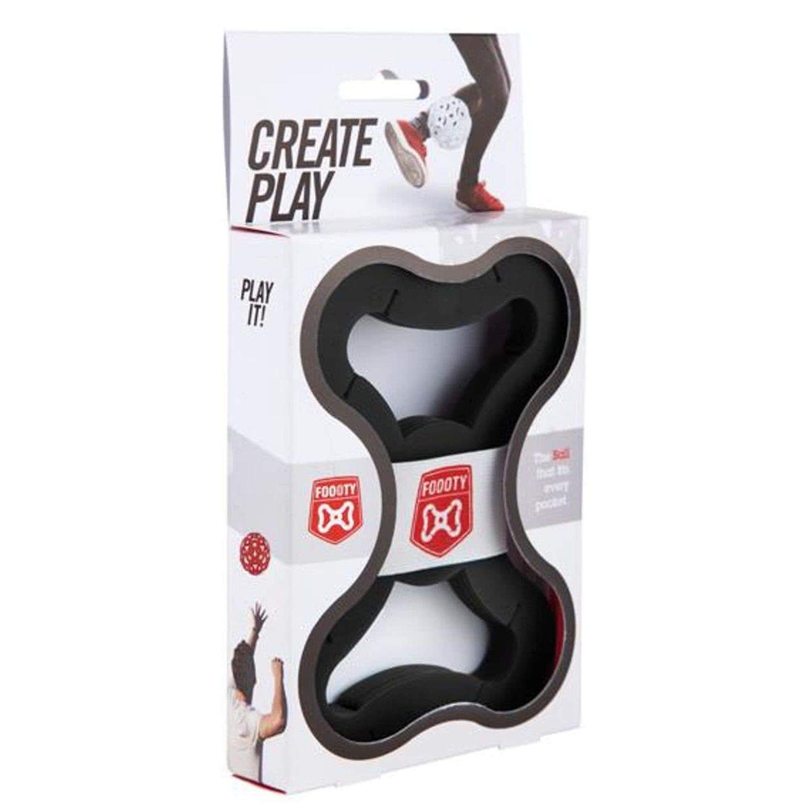 Footy Foldable Ball Black