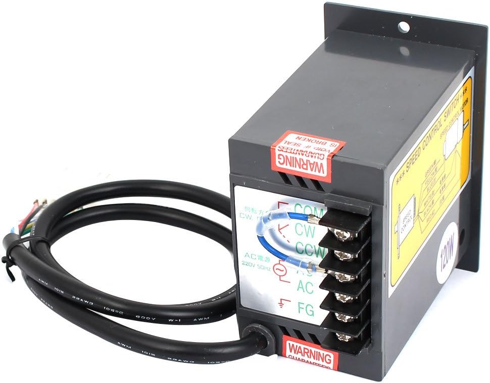 Sourcingmap US-52 AC 220V 50Hz 120W DC Motor Speed Control Switch Controller, Black - Image 4