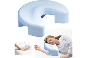 WOAKUSO Side Sleeper Pillow with Arm Holes -arm Pillow Ergonomic Pillow for Cervical, Neck, Shoulder & Rotator Cuff Pain Relief - ldeal for Side Sleepers Blue