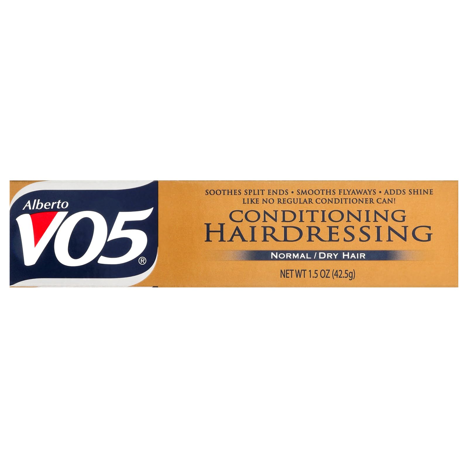 Alberto VO5 Conditioning Hairdressing for Normal to Dry Hair - Hair Conditioner Styling Product - Smooths Frizz - Brightens Color - 1.5 oz