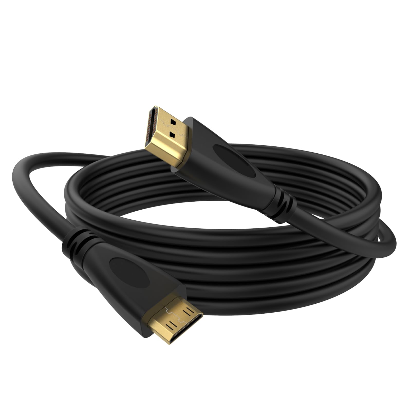 Zosvoses Mini HDMI to HDMI Cable, High-Speed HDMI Adapter Camera to TV Monitor HDMI Cord Compatible with Canon Camera, Camcorder, Tablet, Projector, and More (4.92FT)