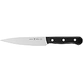HENCKELS Solution Razor-Sharp 6-inch Utility Knife, Tomato Knife, German Engineered Informed by 100+ Years of Mastery, Black/