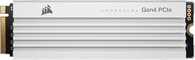 Corsair MP600 PRO LPX 2TB M.2 NVMe PCIe Gen4 SSD for PS5 White