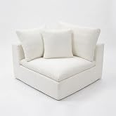 Oversized Modular Sectional Sofa, Cloud Couch, Boneless Sofa | Deep-Seat - Removable and Washable Covers - Sectional Couches for the Living Room / Apartment / Family Lounge