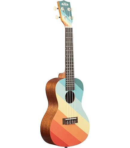 UK-SPACEDOUT Ukadelic Spaced Out Soprano Ukulele - Fun, Colorful Beginner Uke
