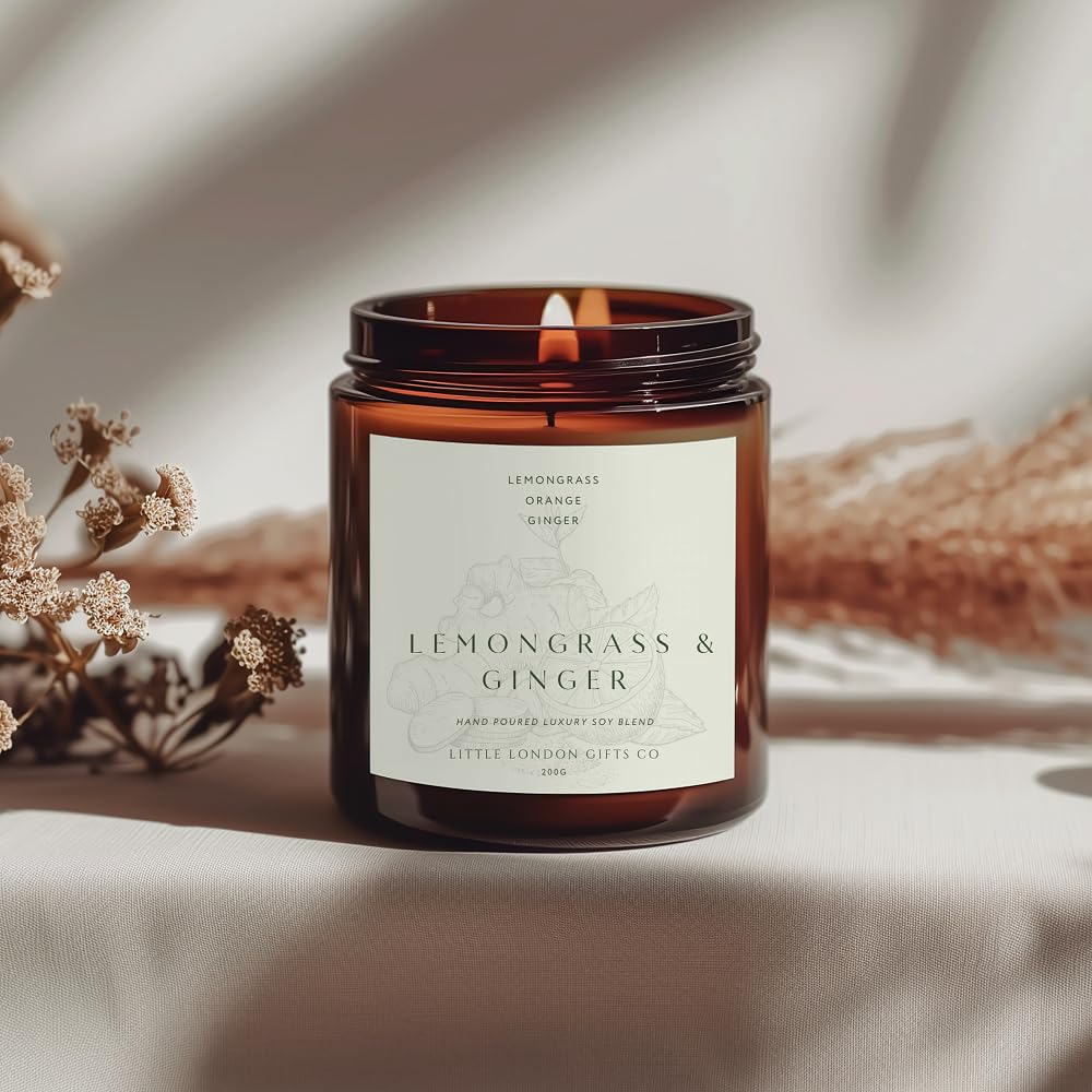 Soy Candle, Lemongrass & Ginger 250 ml