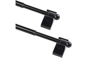 PrimeBeau Magnetic Curtain Rods for Metal Doors Multi-Use Curtain Rods for Small Windows Cafe Sidelight and Iron Steel Places