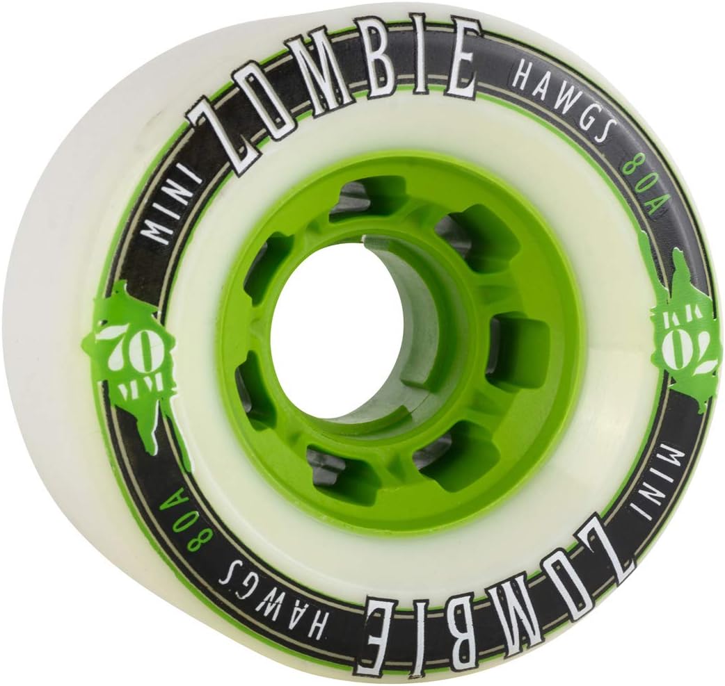 Hawgs Wheels Mini Zombies Longboard Wheels 70 mm 80A White