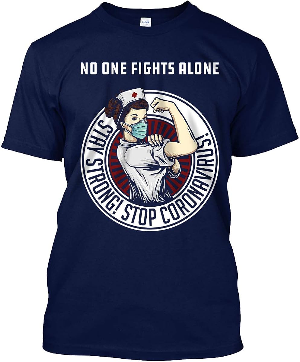 no one fights alone shirt nurse