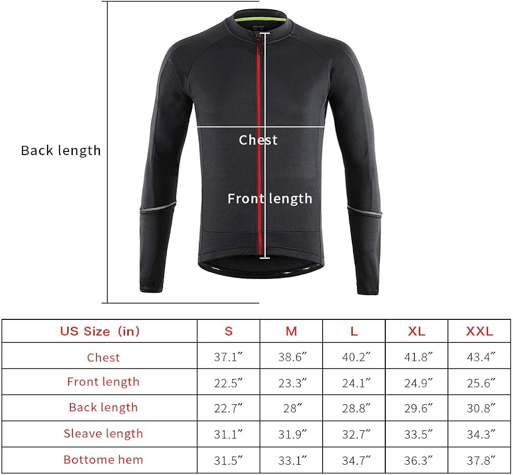 Dooy Men's Cycling Jersey Long/Short Sleeve Bike Bicycle Jersey with 3+1 Rear Pockets, Breathable Quick Dry Biking Shirts : Clothing