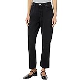 PAIGE Women's Billy Crop Covered Button Fly Jeans