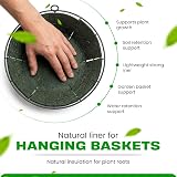 Karrma Ltd Natural Jute Hanging Basket Liner 14in Pack of 4 Biodegradable view 3