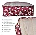 7 Set Travel Packing Organizer,Waterproof Mesh Durable Luggage Travel Cubes,1 Shoe Bag (wine flower)