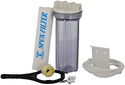 Ampereus Glass Filter Kit For R.O. Water Purifier (White And Blue)