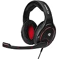 EPOS I Sennheiser GAME ONE Gaming Headset, Open Acoustic, Noise-canceling mic, Flip-To-Mute, XXL plush velvet ear pads, compa
