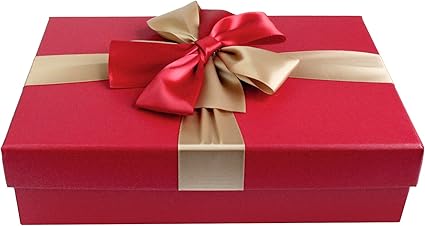 Emartbuy Lujo Rígido Caja de Regalo de Presentación en Forma de Rectángulo, 38 cm x 27