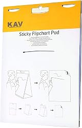KAV Tabletop Self Stick Flipchart Pad 58.5 x 50 cm 70 g/m² 20 Sheets view 2