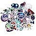 Galaxy Blue Aesthetic Stickers Skateboard Stickers Travel Luggage Stickers for Suitcases Decal Waterproof Stickers Pack for Laptop,Car and Gift for Adults Teens