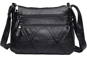 WUXINGMEILI Crossbody Bags for Women Waterproof Shoulder Bag Messenger Bag Casual PU Leather Ladies Purse Handbag Cross Body Hand Bag
