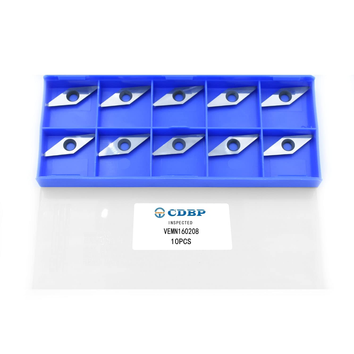 CDBP Ci4 Diamond Carbide Replacement Cutter Inserts 10 × 28- Dia4.3mm with Radius Point fit for DIY Wood Turning Detailer or Machine Tool, 10pcs