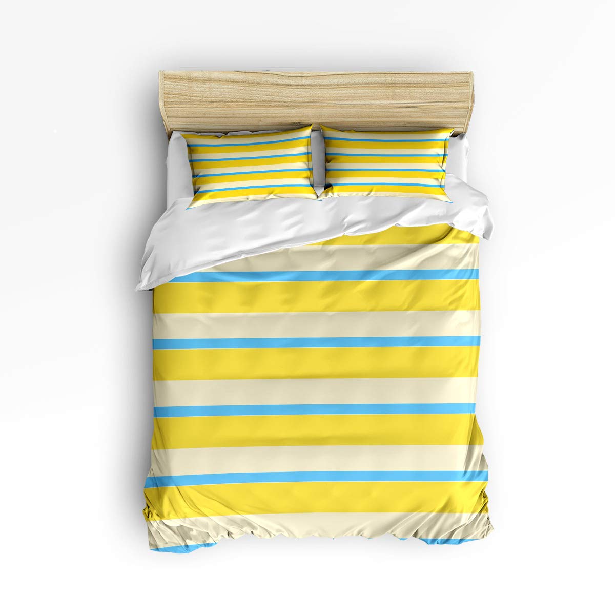 Amazon Com Bedding Duvet Cover Set King 3 Pieces Yellow