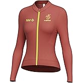 INBIKE Cycling Jersey Women Thermal Cycling Jacket Quick Dry, Breathable 3 Rear Pockets, Reflective Biking Long Sleeve