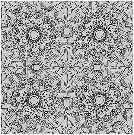 Tempaper Designs Medallion Self-Adhesive Temporary Wallpaper, Platinum, 20.5" x 33'