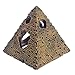 YDZN Aquarium Ornament Decor Fish Tank Resin Egyptian Pyramid Rockery Hiding Cave -L