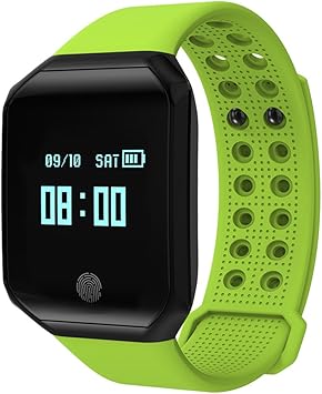 Kivors Fitness Tracker Reloj, z66 Bluetooth Pulsera Inteligente con Monitor de frecuencia Cardiaca Grande Protector de Deporte podómetro Reloj