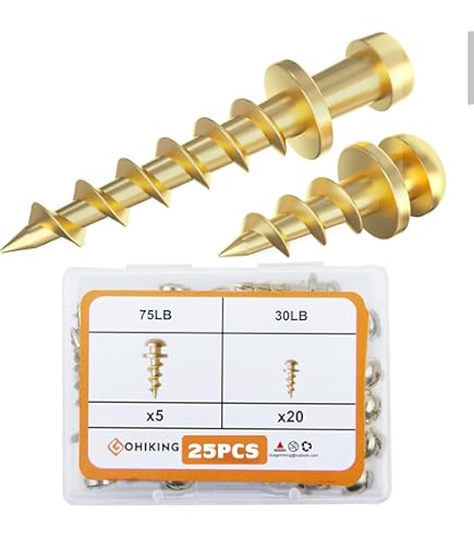 Hillman Wall Driller Picture Hook - No Pre-Drilling Needed, Holds Up To 50 Lbs, Brass Plated, Easy Install - View #10