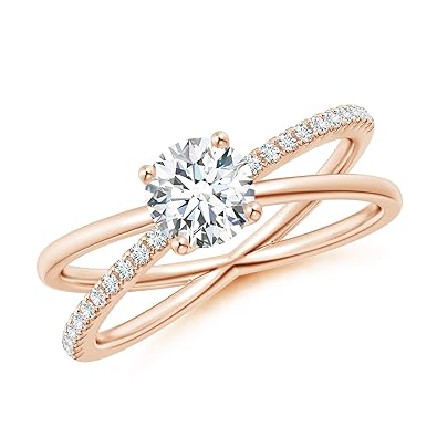 criss cross engagement ring