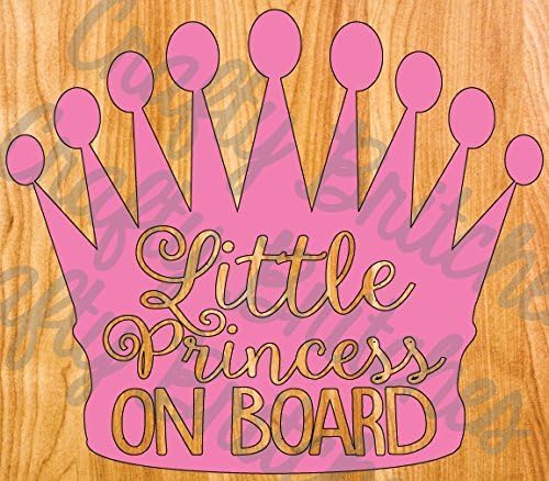 Baby on Board! Little Princess on board. Vinyl car decal. Perfect for the new mom &amp; baby shower gift! Mom to be! Parents to be!