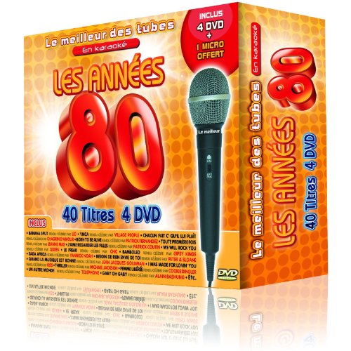Le Meilleur Des Tubes En Karaoké Les Années 80 Coffret 4 Dvd + 1 Micro