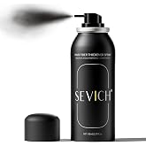 Sevich Hair Fiber Spray - Instant Hair Thickening Powder for Men &amp; Women, Hair Building Fibers for Thinning Hair, Root Touch Up Hair Color, Waterproof, Sweatproof, Natural Look,80ml Black