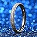 THREE KEYS JEWELRY 6mm Imitated Meteorite Tungsten Wedding Ring Rose Gold Vikings Band Engagement Ring