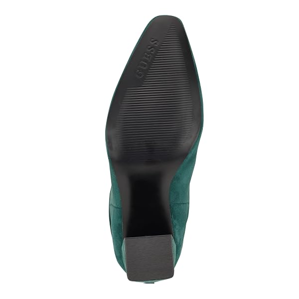 GUESS WOMEN’S YEPPY BOOT, GREEN SUEDE 310, 7