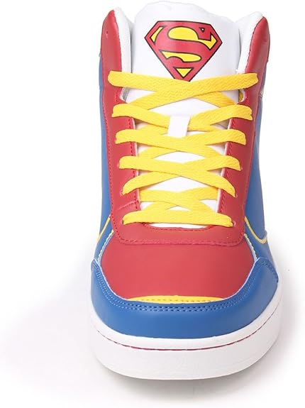 DC Comics Mens Superman Hi Top Trainers 